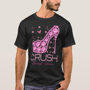 Camiseta Friso Rosa Brisa Rosa para Sensibilizar o Cancer d