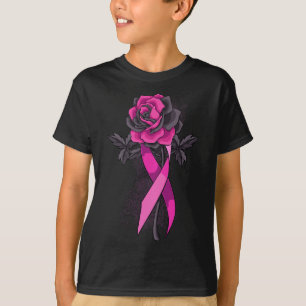 Camiseta Friso Rosa de ansiedade Cancer da mama Warri