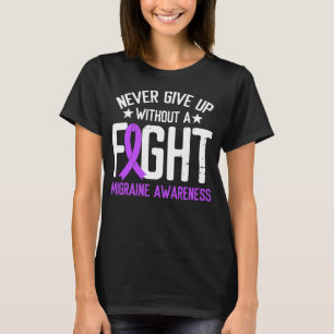 Camiseta Friso Roxo a Luta Dor de Cabeça Enxaqueca Sensibi