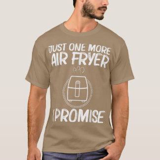 Camiseta fritadeira de ar fofo para homens, fritadeira de a
