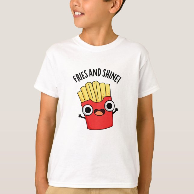 Camiseta Fritas E Brilho Piadas De Comida Engraçadas  (Frente)