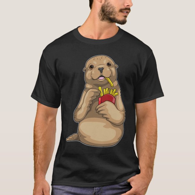 Camiseta Fritas francesas de foca (Frente)