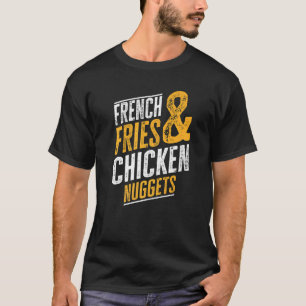 Camiseta Fritas Francesas E Nuggets De Frango
