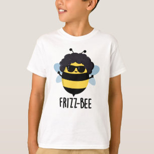 Camiseta Frizz-Bee Engraçado Afro Bee Pun