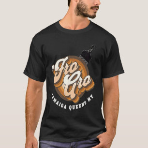Camiseta Fro Gro Jamaica Queens NY  Penteado Afro  Punho Er