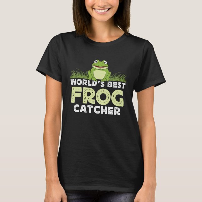 Camiseta Frog Amphibians Exotic Animal Frog Hunter Tadpole  (Frente)