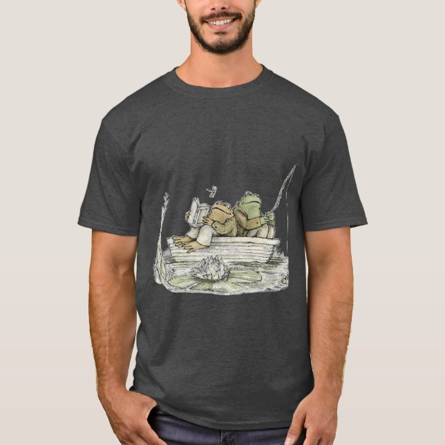 Camiseta Frog andoad Fishing funny (Frente)