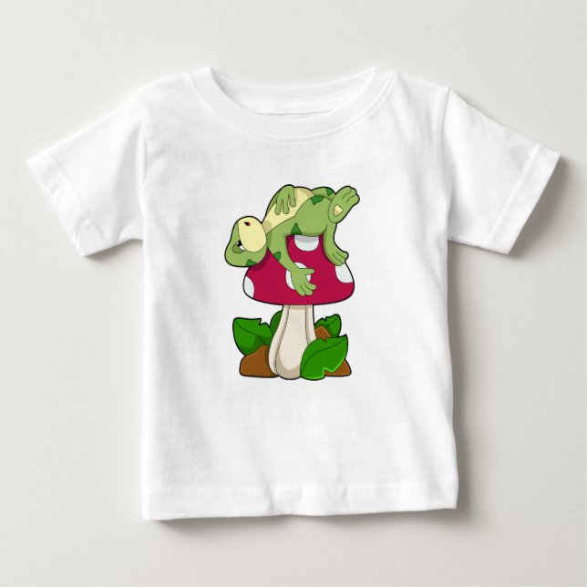 Camiseta Frog at Sleeping with Mushroom (Frente)