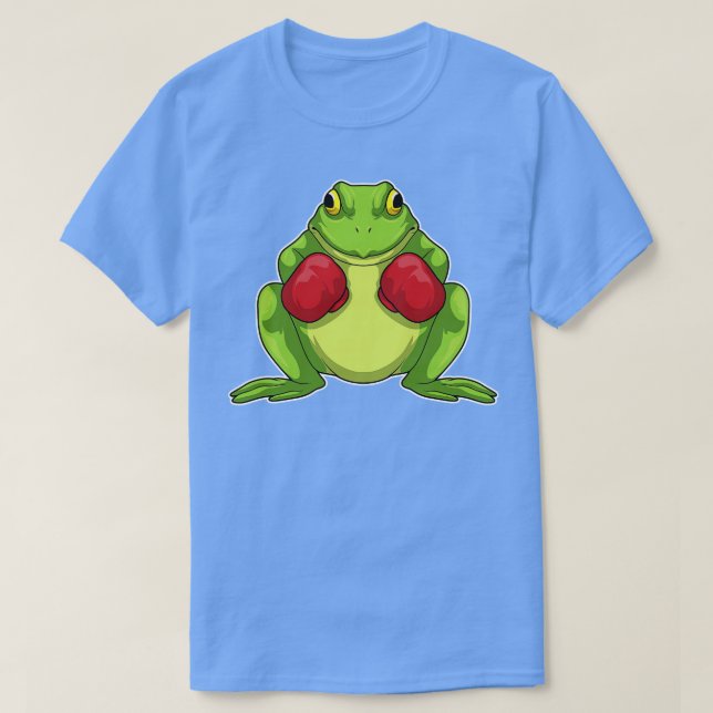 Camiseta Frog Boxer Boxing gloves (Frente do Design)