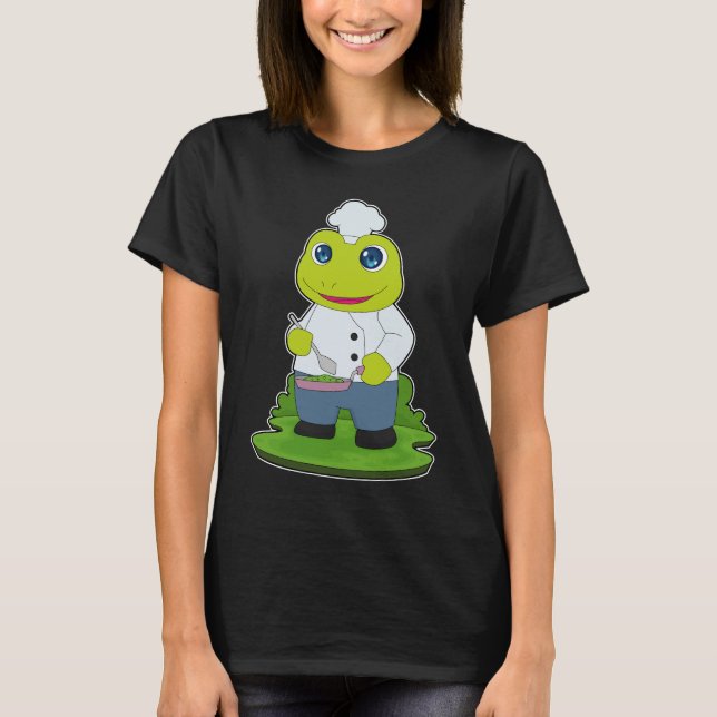 Camiseta Frog Cook Pan Cooking (Frente)
