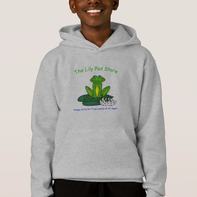 Camiseta Frog on a Lily Pad Light Gray  (Frente)