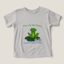 Camiseta Frog on a Lily Pad Light Gray