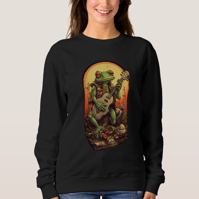 Camiseta Frog Playing Banjo  Frog (Frente)