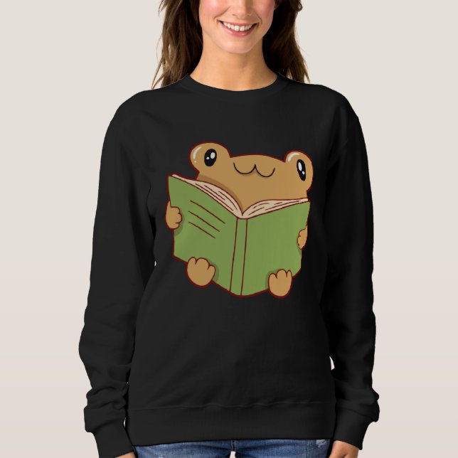 Camiseta frog reading book (Frente)