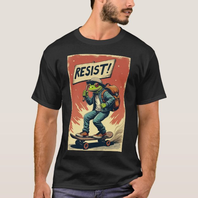 Camiseta Frog Resist Portland Frog Protest - Portland Frog (Frente)