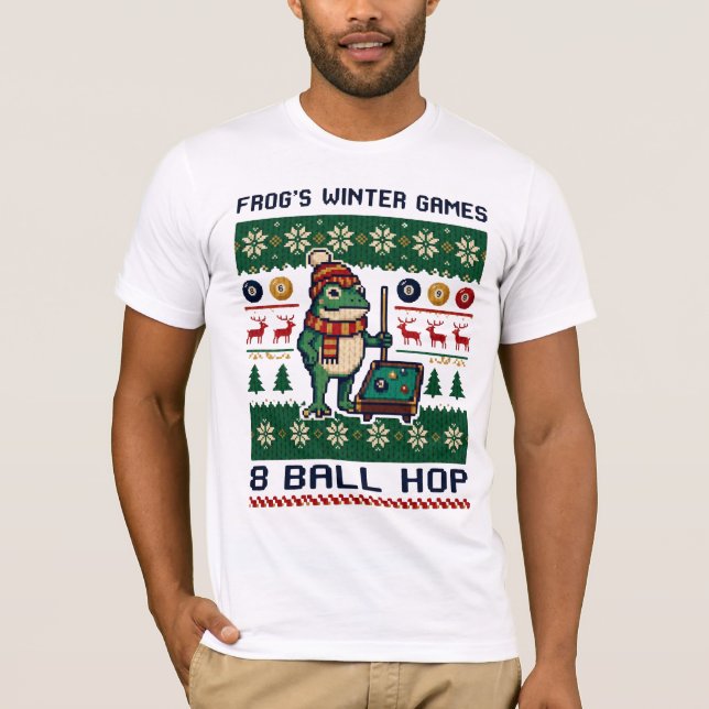 Camiseta Frog’s Winter Games 8 Ball Hop (Frente)