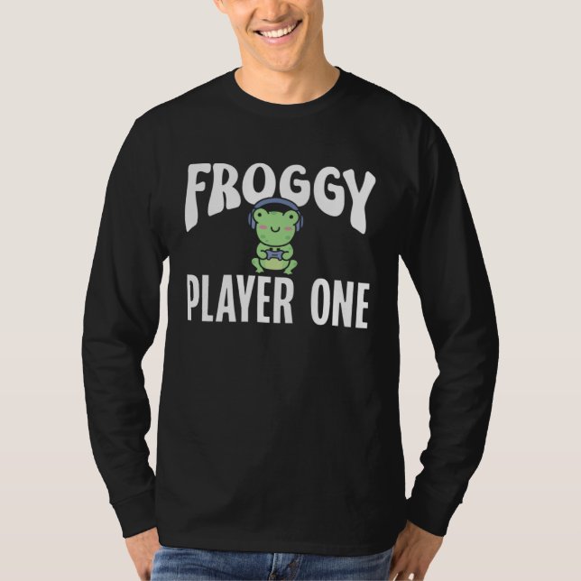 Camiseta Frog Toad  Froggy Player One Gamer (Frente)