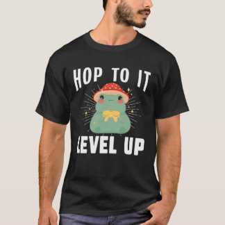 Camiseta Frog Toad  Hop to It Level Up Gamer