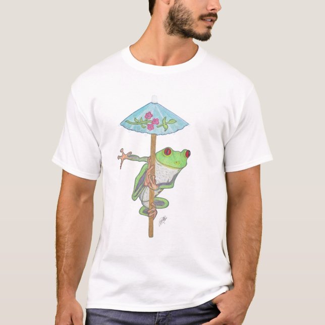 CAMISETA FROG WITH SUN UMBRELLA (Frente)