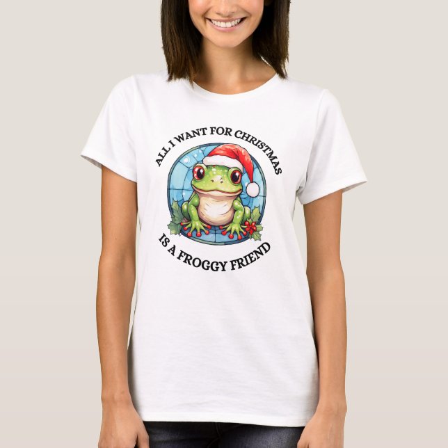 Camiseta Froggy de Natal (Frente)