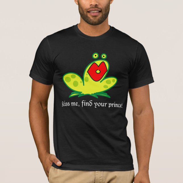 Camiseta FrogPrince (Black Background Color) (Frente)