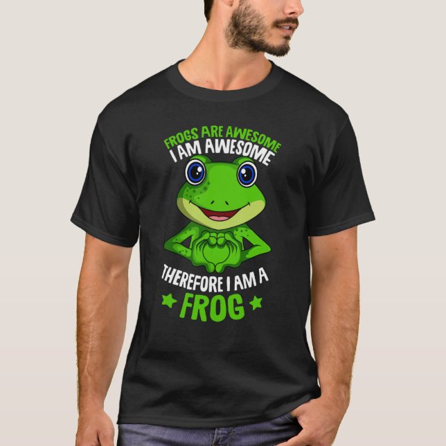 Camiseta Frogs Are Awesome Girls Kids Boys Frog (Frente)