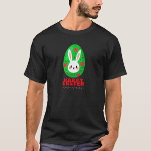 Camiseta Frohe Ostern Easter Bunny Saltos Dançando Joyfull 