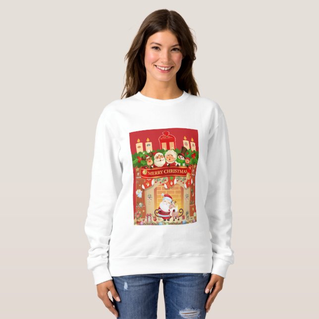 Camiseta Frohe Weihnachten  (Frente Completa)