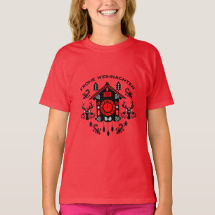 Camiseta Frohe Weihnachten German Cuckoo Clock