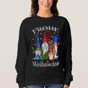 Camiseta Frohe Weihnachten German Gnomo Decoratio de Natal