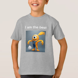 Camiseta „Fröhliches Einaugenmonster mit Geisterfreund“