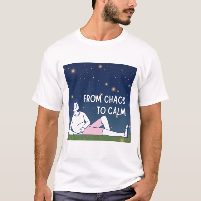 Camiseta From Chaos to Calm – Emotional Healing Artwork (Frente)