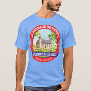 Camiseta Fromage Du Manoir Vintage Francophile Cheese La