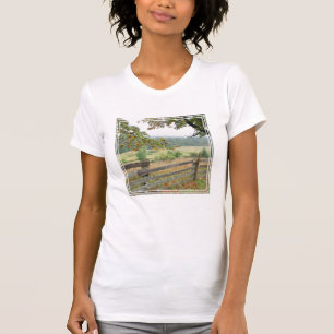 Camiseta Fronteira Antiga Em Uma Fazenda