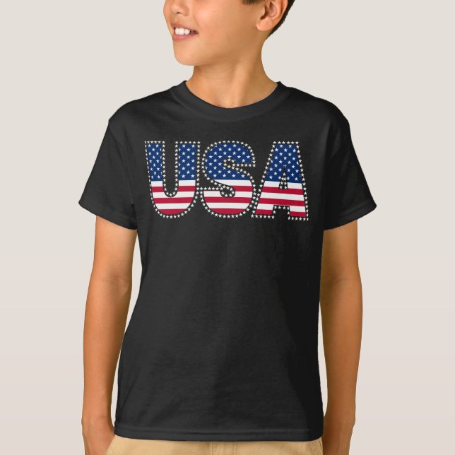 Camiseta Fronteira EUA-4º de julho (Frente)