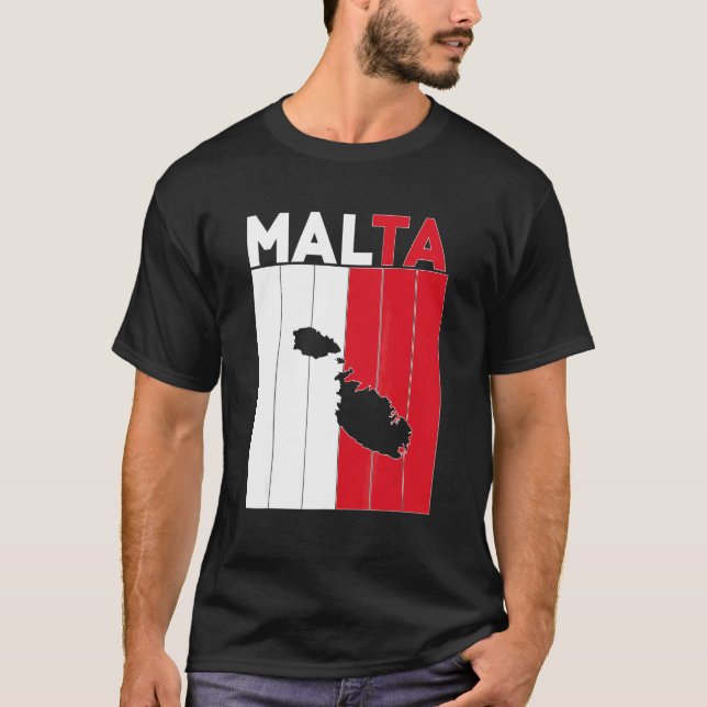 Camiseta Fronteiras do País de Malta (Frente)