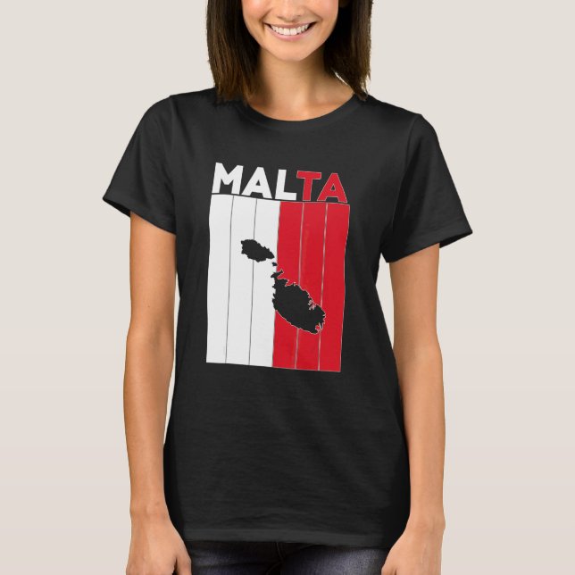 Camiseta Fronteiras do País de Malta (Frente)