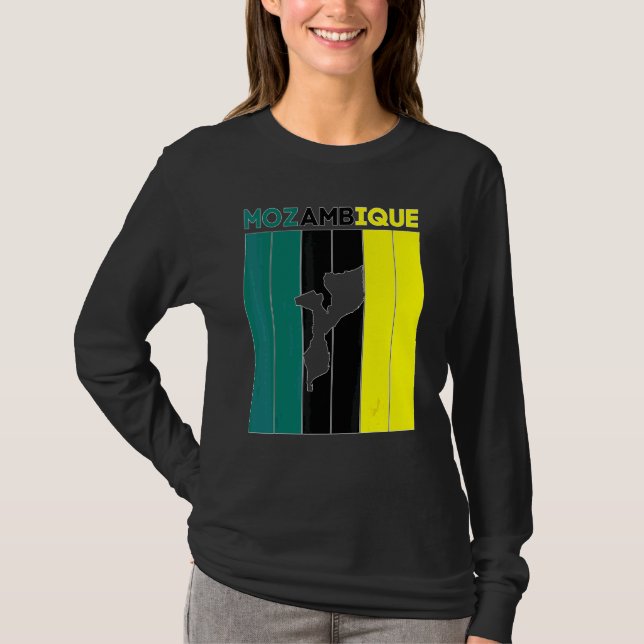 Camiseta Fronteiras do País de Moçambique (Frente)