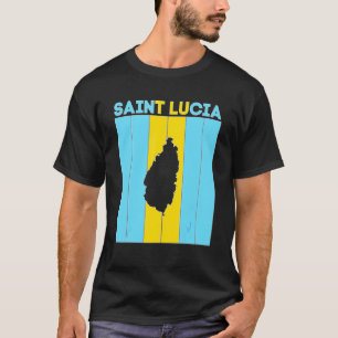 Camiseta Fronteiras do País de Santa Lúcia