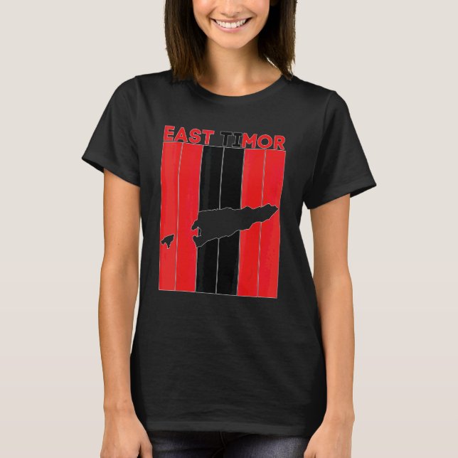 Camiseta Fronteiras do País de Timor-Leste (Frente)