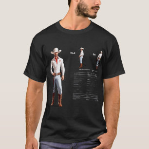Camiseta Frontier Flair Design - Moderna estética do cowboy