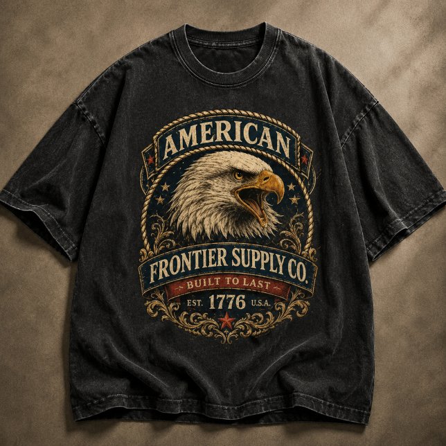 Camiseta Frontier Supply Co. Eagle Heritage (Criador carregado)