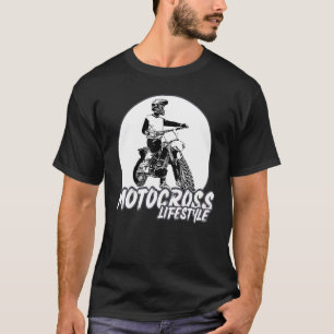Camiseta Frontier Vintage Motocross Dirtbike Retro Biker