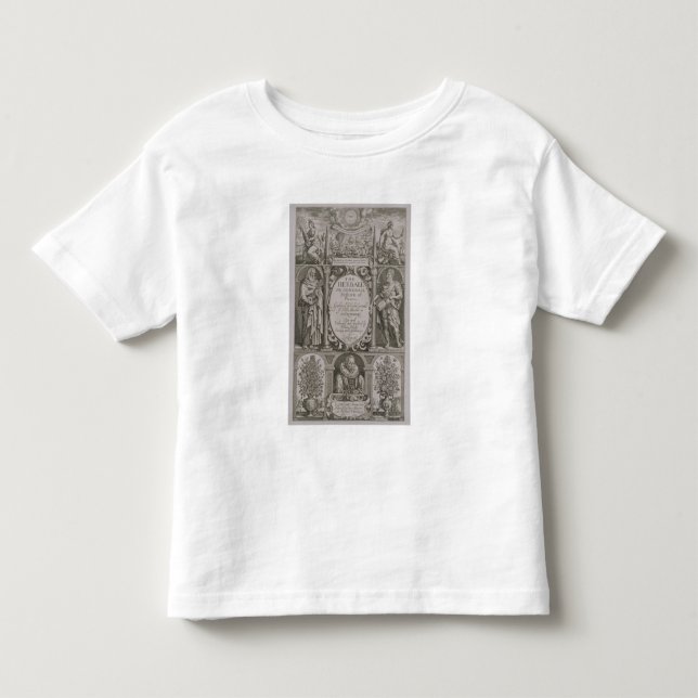 Camiseta Frontispício à segunda edição 'do Herball (Frente)