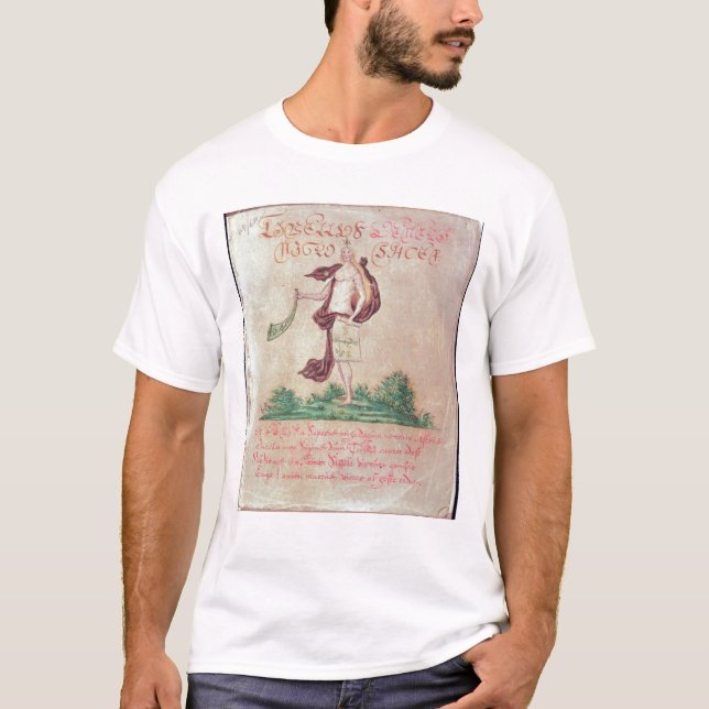 Camiseta Frontispiece 'a um livro pequeno de Love (Frente)