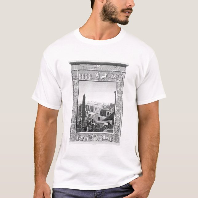 Camiseta Frontispiece ao volume 1 da descrição do ` do por (Frente)