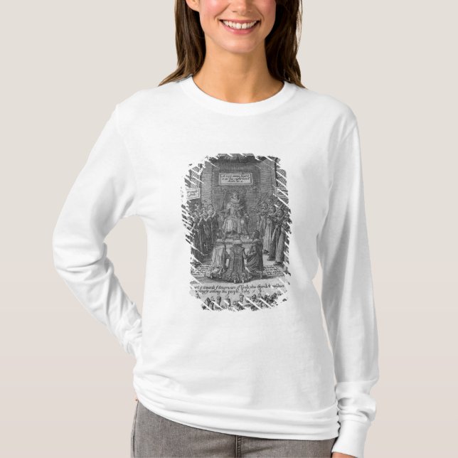 Camiseta Frontispiece ao "Vox Regis" por Thomas Scott (Frente)