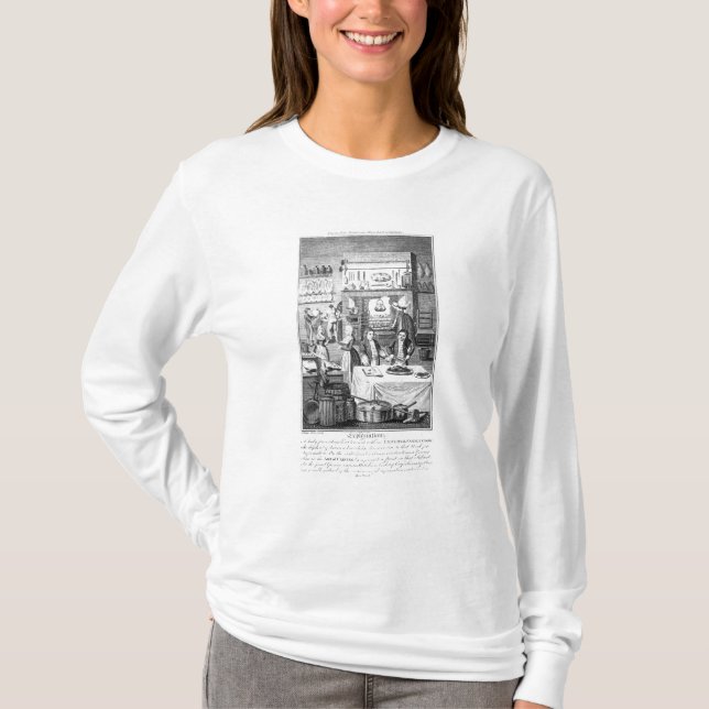 Camiseta Frontispiece 'do Instructor da empregada (Frente)