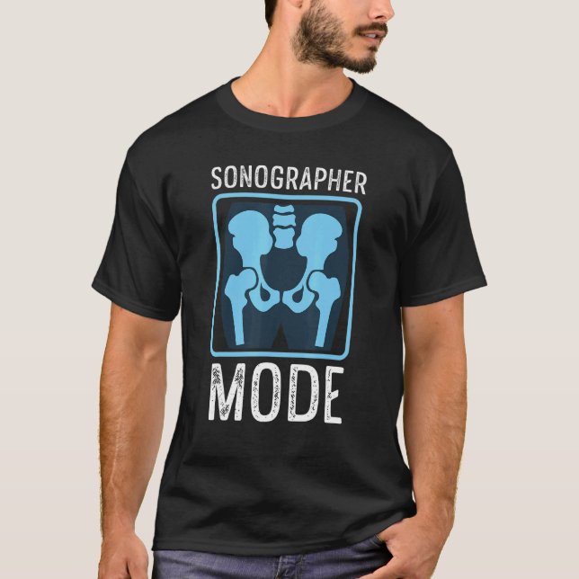 Camiseta Frontliner do modo de sonógrafo médico (Frente)