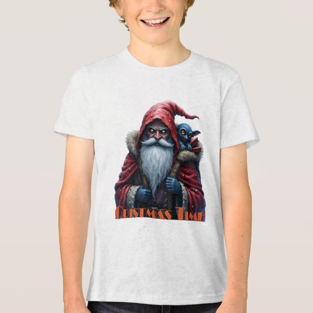 Camiseta Frostbite Santa & His Mischief Elf. (Frente)